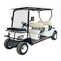 Voiture de golf électrique 4 places pour adultes, véhicule pour terrain de golf