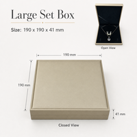Boîte à bijoux en cuir et plastique de haute qualité Fandi, faite à la main, élégante, avec logo personnalisé, boîte de rangement, emballage cadeau pour collier