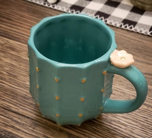 แก้วกาแฟเซรามิกสีเขียว3D น่ารักแก้วมักลายกระบองเพชรทรงสีชมพูออกแบบได้ตามต้องการสำหรับเป็นของขวัญ - Product Image 5