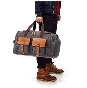 Waterproof <strong>Duffle</strong> <strong>Bag</strong> Canvas Travel <strong>Bags</strong> Luggage Weekender <strong>Bag</strong> for Men - Product Image 2