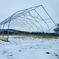 Kit de serre tunnel à portique simple en PE |   Solution économique d'extension saisonnière pour l'agriculture hydroponique à petite échelle