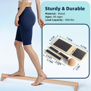Tabla de equilibrio de madera Space Cube, antideslizante, para yoga, pilates y entrenamiento, para fortalecer el tobillo y el pie. - Product Image 4