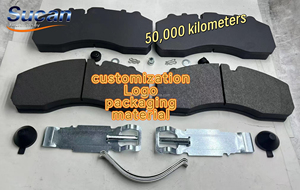 Plaquettes de frein à disque SUCAN WV29087 personnalisées en usine pour camions européens Benz Volvo Scania MAN DAF <span class=keywords><strong>SAF</strong></span>, 50 000 kilomètres - Product Image 4