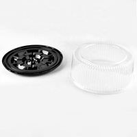 Contenants jetables en PET pour desserts, emballages pour cheesecake, boîtes à gâteaux rondes en plastique de 10 pouces pour emporter