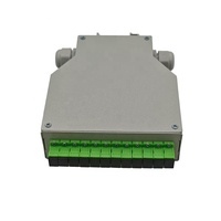 Boîtier de terminaison fibre optique sur rail DIN 12 ports SC APC Simplex 12 fibres, boîtier de raccordement ODF pour armoire réseau FTTH