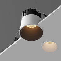 Mini projecteur LED COB anti-éblouissement 3W 5W 7W 10W 12W 15W, downlight LED dimmable 18W 110V 220V, lampe de plafond pour éclairage intérieur