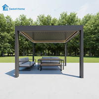 Pergola rétractable en aluminium Sweet Home, de haute qualité, installation facile, abri motorisé imperméable pour jardin, piscine, terrasse