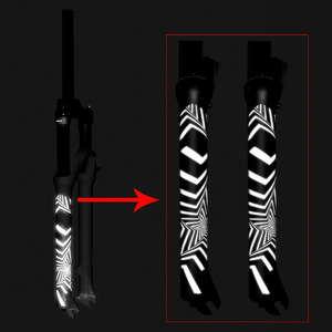 ENLEE-pegatinas para bicicleta de montaña, marco de protección 3D, pegatinas reflectantes, resistentes a los arañazos, resistentes al desgaste, pasta de repetición, cubierta protectora - Product Image 5