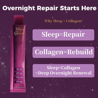Gelée de collagène OEM Bestseller Sommeil & Beauté avec mélange herbal nocturne Leefar pour adultes : pour un sommeil réparateur et une peau éclatante