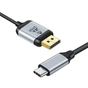 סוג-C USB C זכר DP זכר כבל חשמל 4K HD וידאו שידור תשלום עבור טלפון נייד מחשב נייד טלוויזיה צג להתחבר כבל חשמל