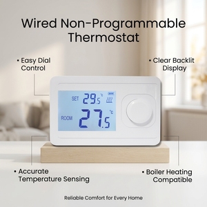 Contrôleur de maison intelligente moderne Telin AC8038, <span class=keywords><strong>thermostat</strong></span> de chaudière à <span class=keywords><strong>gaz</strong></span>, <span class=keywords><strong>fonctionnement</strong></span> simple filaire - Product Image 1
