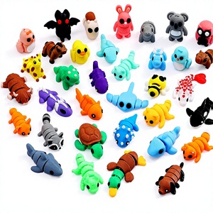 MONJITA 35 Piezas Mini Figuras de Animales Impresas en 3D de PLA, Lindas Decoraciones de Escritorio, Recuerdos de Fiesta, Rellenos para Bolsas de Regalo - Product Image 1
