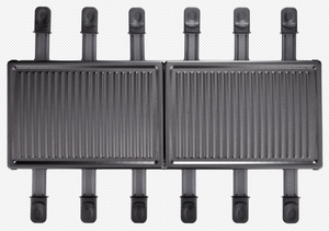 Grill électrique multifonctionnel pour <span class=keywords><strong>12</strong></span> personnes, antiadhésif, sans fumée, 1350W, contrôle de la température, acier au carbone, utilisation domestique - Product Image 5
