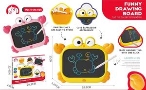 かわいいドローイングボードラブリーカニ漫画の形状消去可能な書き込みLCDタブレット10インチカラー描画タブレット教育玩具 - Product Image 4