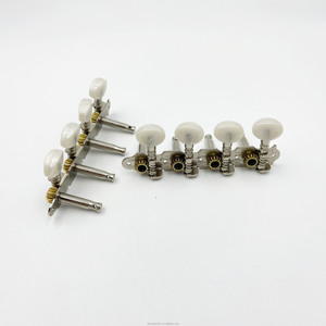 Clavijas de afinación de guitarra para <span class=keywords><strong>Mandolina</strong></span> de ocho cuerdas con clavijas de afinación de estilo cola larga de cabeza redonda pequeña de nácar de cuatro piezas - Product Image 1