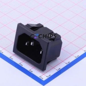 S-03-12-1 AC Power Connector Through hole Component (THT) Connector IEC 320-C14 1 3 Panel Mount - Product Image 1