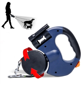 Guinzaglio per Cani Due in Uno Automatico a Doppia Testa con Catena Estensibile per Tirare e Contenere il Cane - Product Image 1