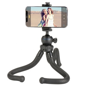 10 Inch 25 Cm Nhỏ Gọn Bàn Linh Hoạt <span class=keywords><strong>Tripod</strong></span> Đứng Với Điện Thoại <span class=keywords><strong>Clip</strong></span> Cho Máy Ảnh Điện Thoại - Product Image 3