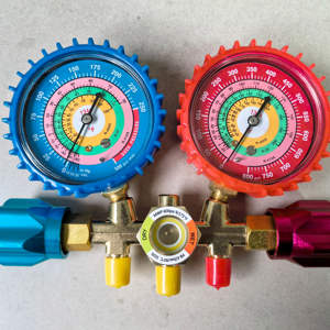 Medidor de pressão de refrigeração R12 R22 R502 conjunto de manômetros medidor de refrigerante - Product Image 3