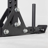 York Rack Squat Rack Pliable en Fonte, Cage de Musculation Robuste pour Entraînement de Charge Lourde, Presse à Bench et Support d'Haltères