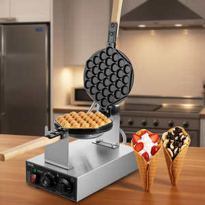 Máquina para hacer gofres de burbujas Vevor comercial de 1400W, eléctrica, antiadherente, con temporizador para hornear grandes cantidades. - Product Image 2