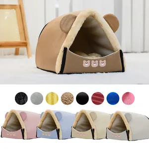 Closed Cat Househigh quality dog bed Foldable Cat Bag Small And Medium Sized Pets Portable Pet Nest machine washable