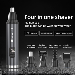 Tondeuse à poils <span class=keywords><strong>de</strong></span> nez <span class=keywords><strong>pour</strong></span> hommes et femmes, disque rotatif, batterie rechargeable, étanche IPX7, usage domestique, indolore, professionnelle - Product Image 4