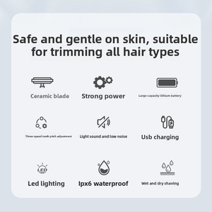Set de Depilación Eléctrica Tres en Uno para Mujer, con Pantalla LED Digital, Resistente al Agua en Todo el Cuerpo y Carga Tipo-C - Product Image 4