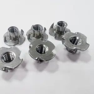 Hot Selling Wholesale Factory Price DIN1624 Cold Forged Carbon Steel Machine T Nut Metal T-Nut For Furniture
