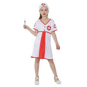Costume de jeu de rôle professionnel pour enfants activité sur le thème de l'école petite <span class=keywords><strong>infirmière</strong></span> Costume Halloween fête scène Performance Costume - Product Image 5