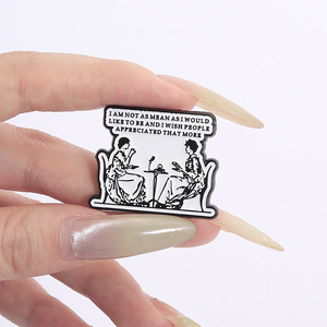 Non sono così cattivo come vorrei essere una spilla smaltata, vorrei che la gente apprezzasse più regali di gioielli con spilla in metallo - Product Image 4