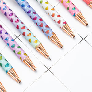 Stylos promotionnels créatifs à bille métallique avec paillettes dorées et logo, idéaux pour les cadeaux - Product Image 3