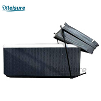Support de couverture pour spa extérieur moderne I – Lève-couverture en aluminium à cadre complet pour bain à remous et massage – Accessoire de support de couverture