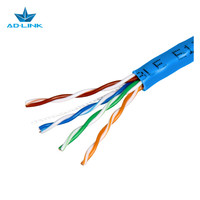 Cable de Red CAT5e UTP de Cobre OFC Sólido LSZH, Caja de 305m, 24AWG, Velocidad Gigabit para Conexión de Router/PC
