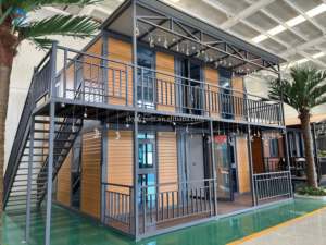 Toptan 3 yatak odası lüks 40ft 20ft hareketli katlanabilir genişletilebilir prefabrik konteyner ev satılık skybathroom ile banyo - Product Image 2