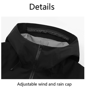 AI-MICH de conception de <span class=keywords><strong>veste</strong></span> imperméable élégante pour le vent réglable et le chapeau de pluie <span class=keywords><strong>Veste</strong></span> en tissu de haute qualité - Product Image 3