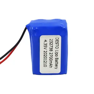 3.85V 4.4V 2700mAh 232738 752738 3P Rechargeable High Voltage Lipo Battery Lithium Ion Batteries for Dozor DVR dashcam