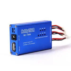 2023 Factory Wholesale BC-1S06 Li-Po 1S Battery Balance DC Charger 6 in 1 with Power Supply Status Indicator for RC Toys