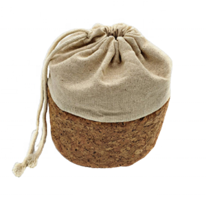 Multi Use Bread Storage Basket Crafted From 100% Unbleached Cotton <strong>and</strong> Natural Cork - Product Image 5