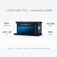 Livox HAP-TX Series, LiDAR haute précision longue portée, portée de détection de 150 m, indice de protection IP67, longueur d'onde de 905 nm, haute résolution 120