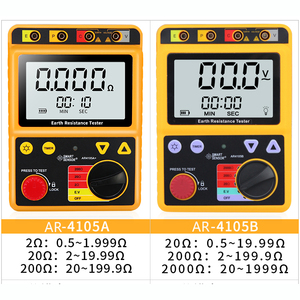 SMART AR4105A Testeur de <span class=keywords><strong>résistance</strong></span> de terre numérique 200 <span class=keywords><strong>Ohm</strong></span> - Product Image 6