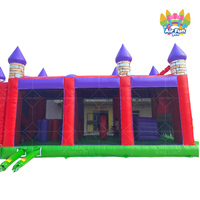 Château gonflable commercial géant pour adultes, enfants, activités sportives, parcours d'obstacles, jeu de maison gonflable gonflable