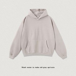 Sweat à capuche 3D en relief avec logos personnalisés, 420 g/m², effet vieilli, coupe oversize, poids lourd, délavé à l'acide - Product Image 6