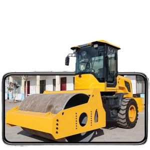 Rouleau compresseur routier à cylindre unique, à roue avant en acier, avec courroie arrière, pour compactage de grands terrains, 6 roues mécaniques - Product Image 5