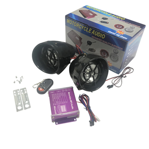 Hot Bán Chống Thấm Nước Xe Máy Xe Máy Mp3 Audio Player Với 2 Loa Báo Động Bt Usb Fm Radio - Product Image 2