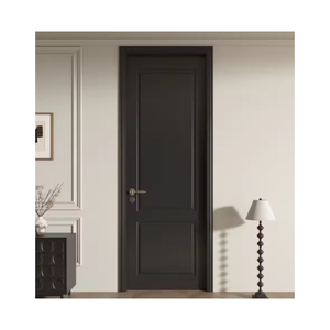 <span class=keywords><strong>Porte</strong></span> intérieure en bois de luxe de style européen <span class=keywords><strong>Porte</strong></span> en bois massif laqué cuit au four en bois massif pour maisons - Product Image 4