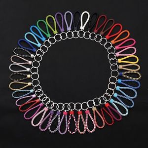 Vente en gros d'accessoires automobiles Poussoir au sol Petit cadeau-PU Cuir tressé Corde Porte-clés Moderne Simple Tressé - Product Image 1