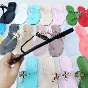 Sandalias Planas de Gel con Punta Cuadrada para Mujer, Nuevas y Populares en Europa y América - Product Image 3