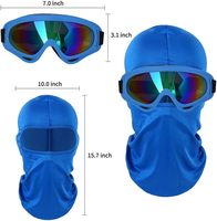 Masque cagoule tactique anti-UV pour moto, VTT, motocross, randonnée, avec protection solaire et monture PC