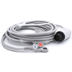 Aami สายเคเบิล ECG 3ตะกั่วแบบสแน็ป aami - Product Image 2